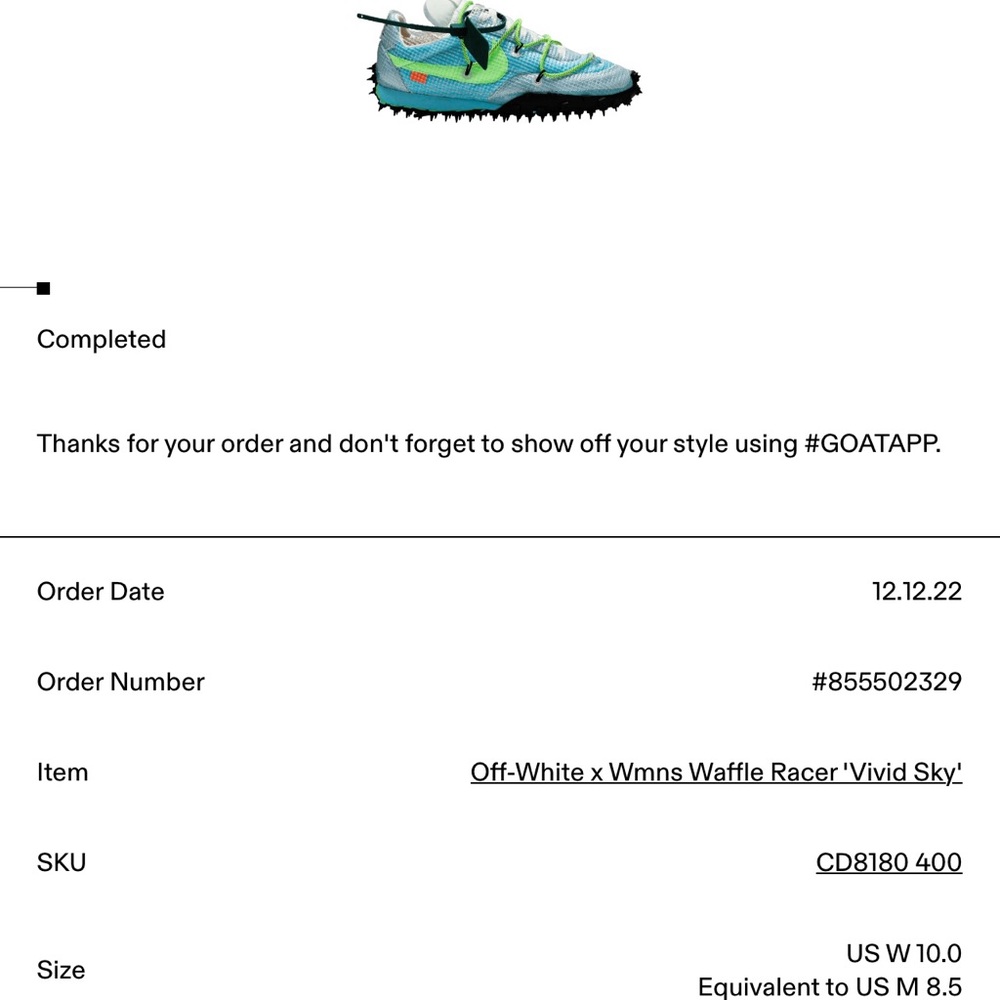 Off-White x Wmns Waffle Racer “Vivid Sky” - Picture 6 of 16